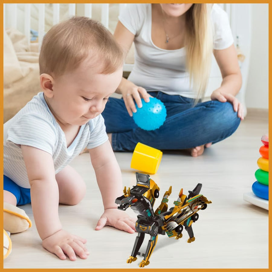 Magnetic Plastic Two-Car Collision Deformation Toy