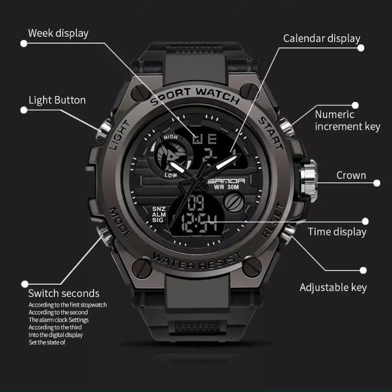 Waterproof Premium Men's Sports Watch YT