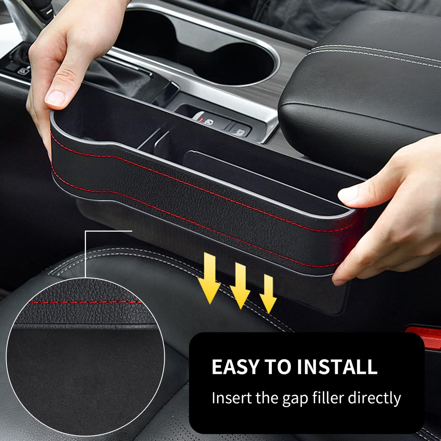 Automobile Seat Gap Filler Organizer(2 pcs)