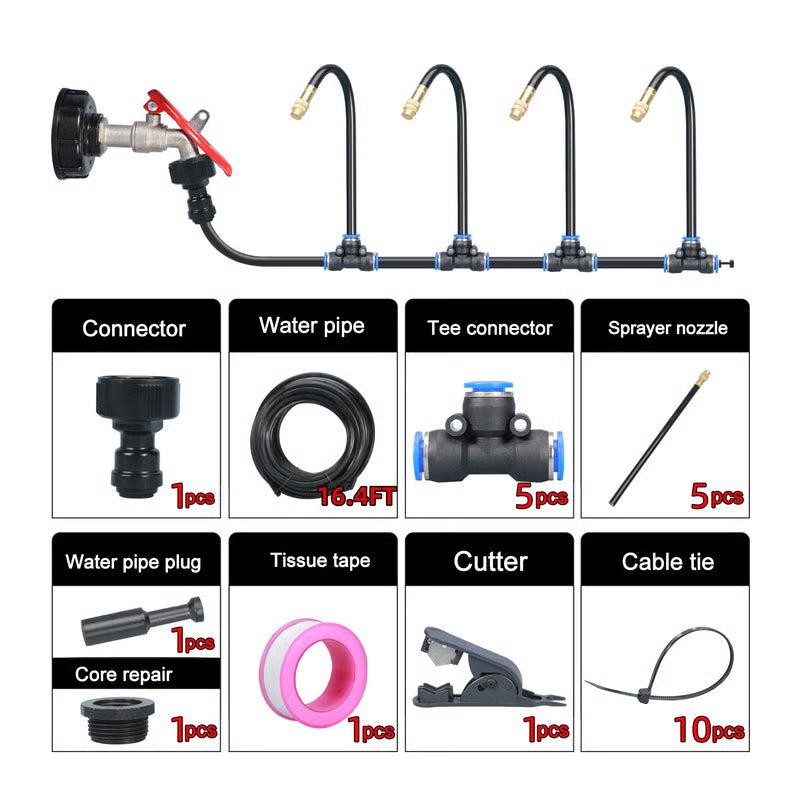 🔥Last Day🚿360° Curved Garden Automatic Irrigation System