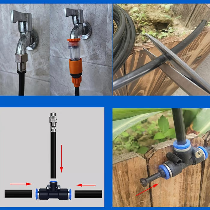 🔥Last Day🚿360° Curved Garden Automatic Irrigation System