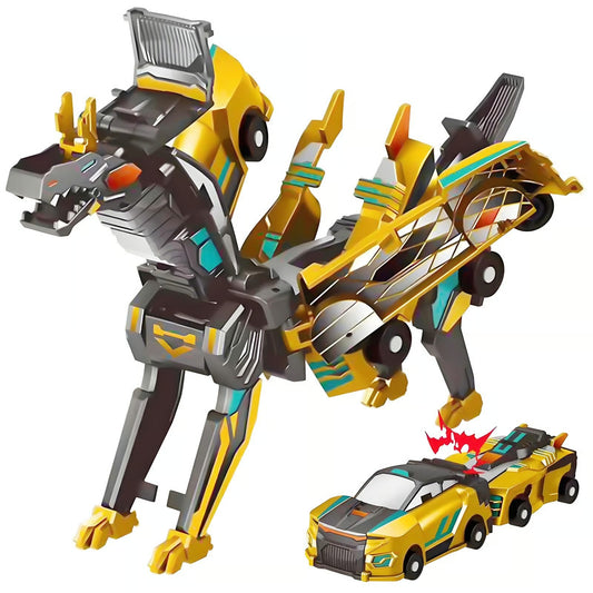 Magnetic Plastic Two-Car Collision Deformation Toy
