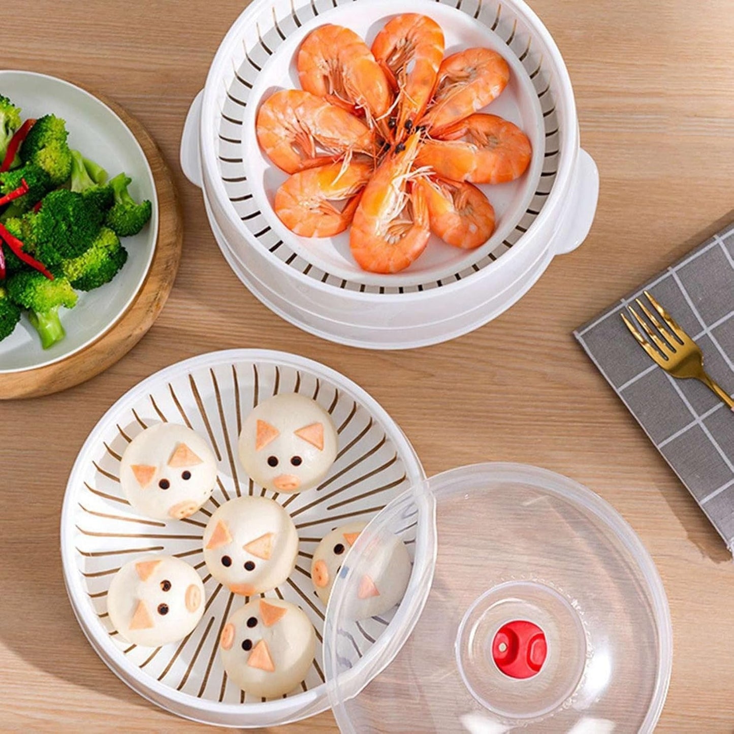 Microwave oven steamer YT