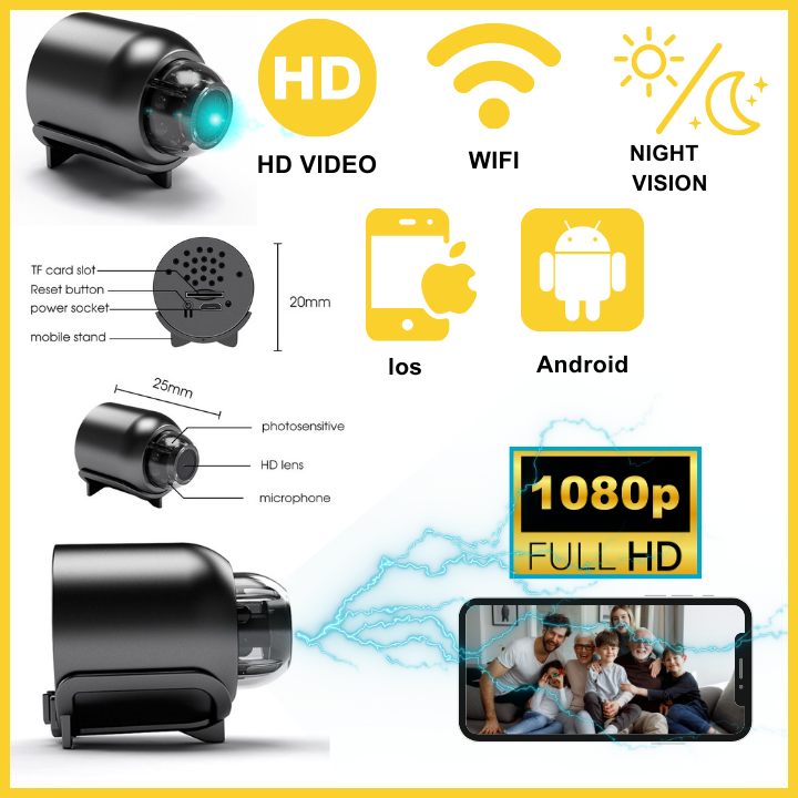 Mini Wireless Camera 1080P HD YT